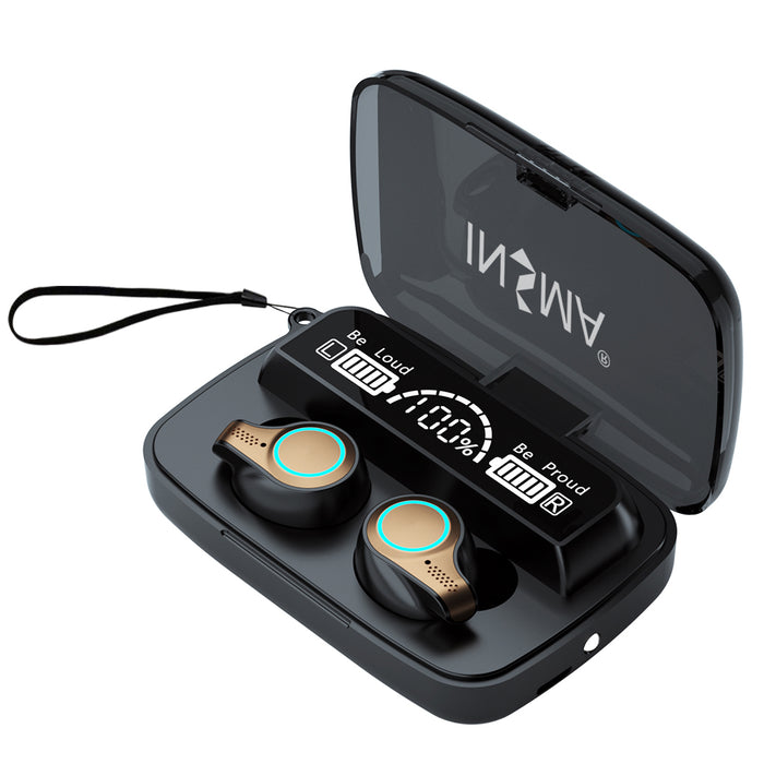 INSMA M18 TWS bluetooth 5.1 Earphone 9D HiFi Stereo Bass Large Capacity Power Bank CVC8.0 Noise Cancelling Mic IPX7 Waterproof Sport Headphone Heaset