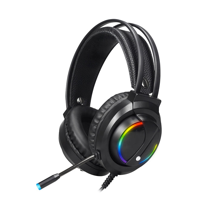 KO-STAR K2 Gaming Headset - 50mm Loudspeaker, Colorful Breathing Light, 360° Sensitive Microphone - Perfect for PC Gamers