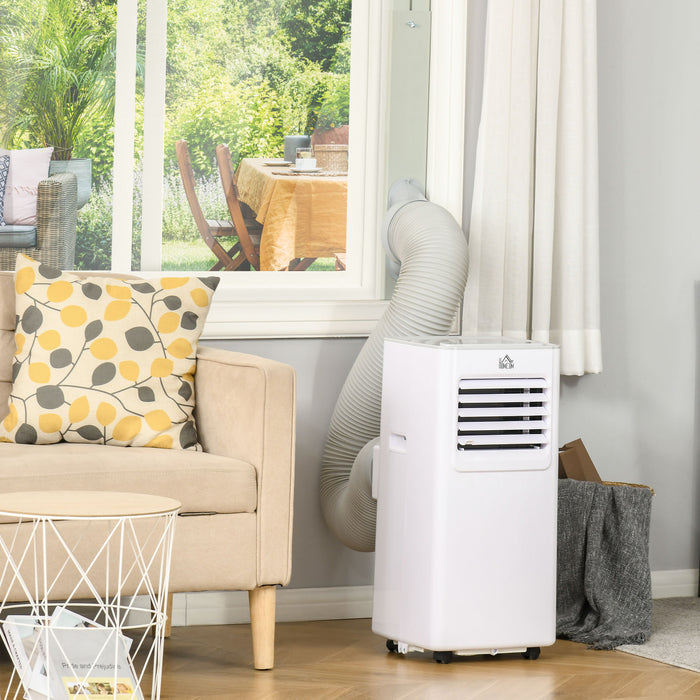 Portable 7000 BTU Air Conditioner - Cooling, Dehumidifying, and Ventilating AC Unit with LED Display - Includes Remote Controller for Bedroom Comfort
