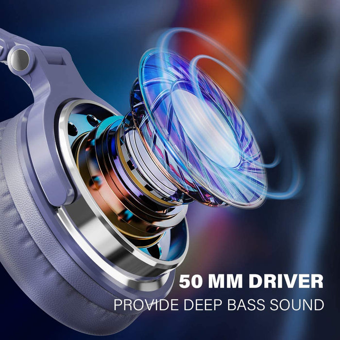 Oneodio Pro-002 Wired Headphones HIFI Bass 50MM Drivers Noise Reduction Foldable 3.5MM 6.35MM Over-Ear Studio DJ Gaming Headset with Mic