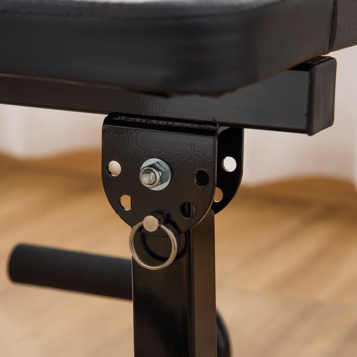 Adjustable 3-in-1 Squat Machine with Padded Bench - Multifunctional Squats, Push-Ups, and Sit-Ups Workout Equipment - Ideal for Home, Office, and Gym Fitness, Yellow