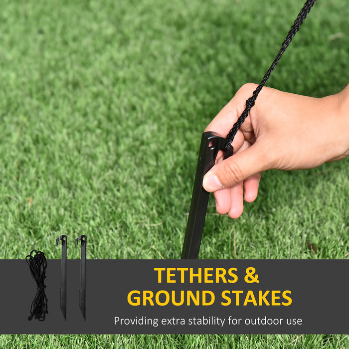 6ft Christmas Inflatable Decoration with Santa & Snowmen - LED Lighted Tree for Festive Yard Display - Ideal for Home, Garden, Lawn Parties and Outdoor Celebrations