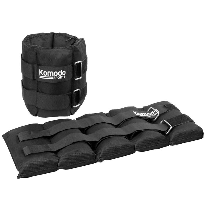 Heavy-Duty Adjustable Ankle Weights - 10kg Maximum for Customized Training - Ideal for Fitness Enthusiasts and Strength Training
