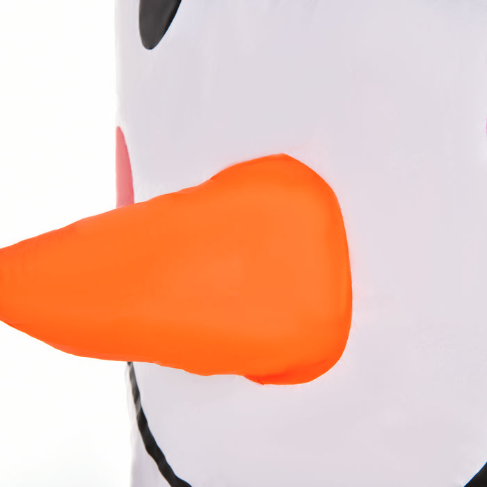 Inflatable Snowman Holiday Display - 1.8m Tall, Durable White Polyester Material - Festive Outdoor Decor for Winter Celebrations