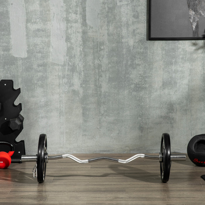 Tri-Grip 15kg Olympic Weight Plates - Rubber Coated Barbell Set with 5cm Center Holes - Ideal for Gym, Home Exercise & Strength Training