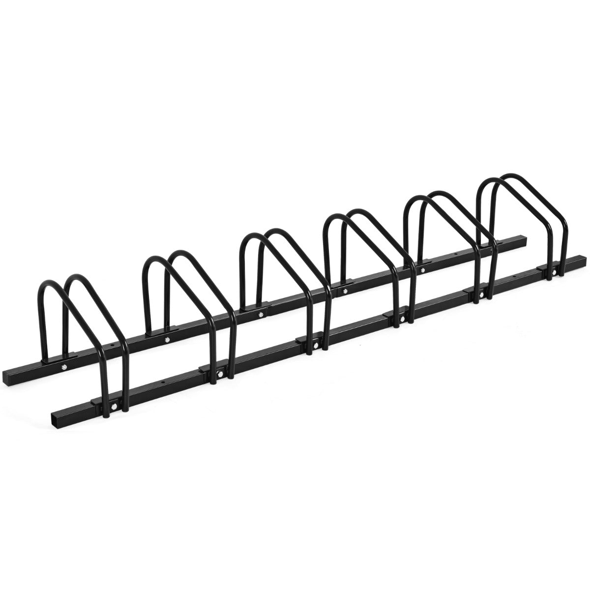 Black Steel 6-Bike Rack for BMX, Road, Mountain & Kids Bikes Storage ...