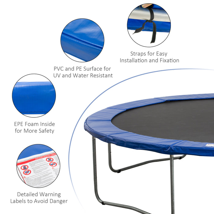 13ft Trampoline Replacement Surround - Safety Foam Padding Pad with Durable PVC Cover - Ideal for Family Outdoor Entertainment and Safety