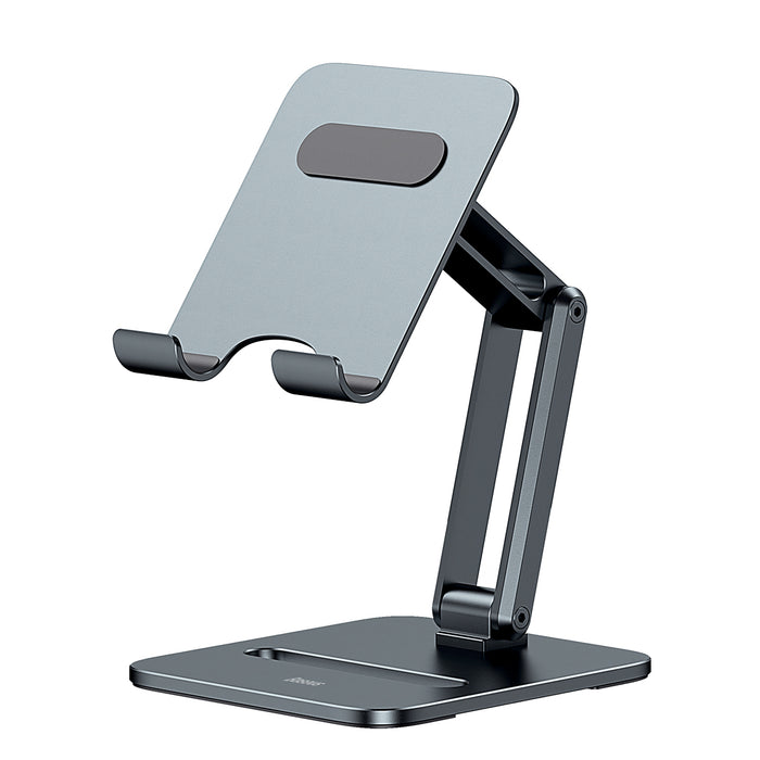 Beseus Desktop Biaxial Foldable Metal Stand - iPhone 14, 13, 12, Samsung Galaxy Z Fold4, Xiaomi 13, iPad Pro Holder - Ideal for Hands-Free Video Calls and Entertainment
