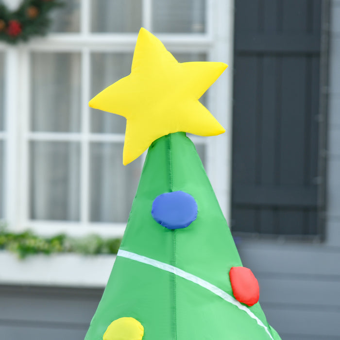 Inflatable 1.5m Holiday Decoration - Christmas Tree with Built-in LED Lights - Festive Display for Home & Yard