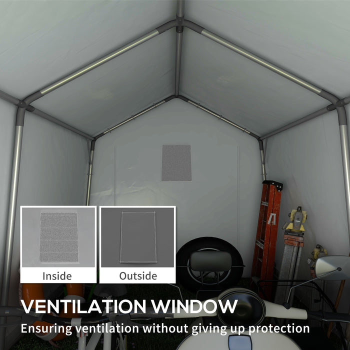 Waterproof 3x3m Outdoor Storage Tent - Heavy-Duty Portable Garden Shed with Ventilation Window - Ideal for Bike, Motorbike, and Garden Tools Protection