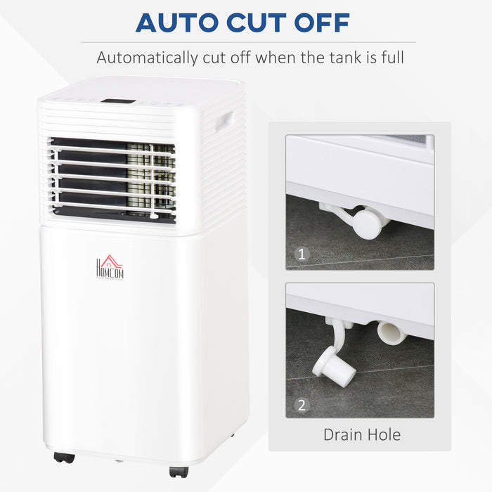 9000 BTU 4-In-1 Portable Air Conditioner - Cooling, Dehumidifying, Ventilating with Fan Function - Includes Remote, LED Display, 24-Hour Timer, Auto Shut-Down Feature