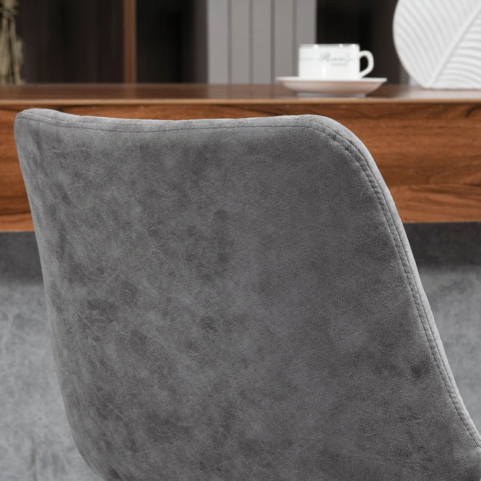 Adjustable Swivel Barstools, Set of 2 - Counter Height Dining Chairs with 360° Swivel, Footrest - Ideal for Home, Pub Seating in Grey