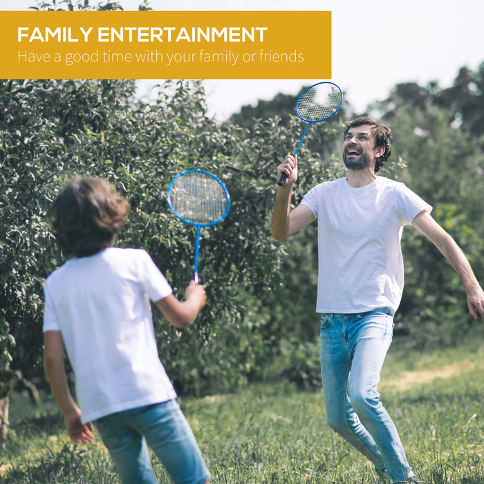 Foldable Portable Badminton Net Set - Perfect for Indoor & Outdoor Play, Beach and Backyard Games - Fun for Adults and Kids