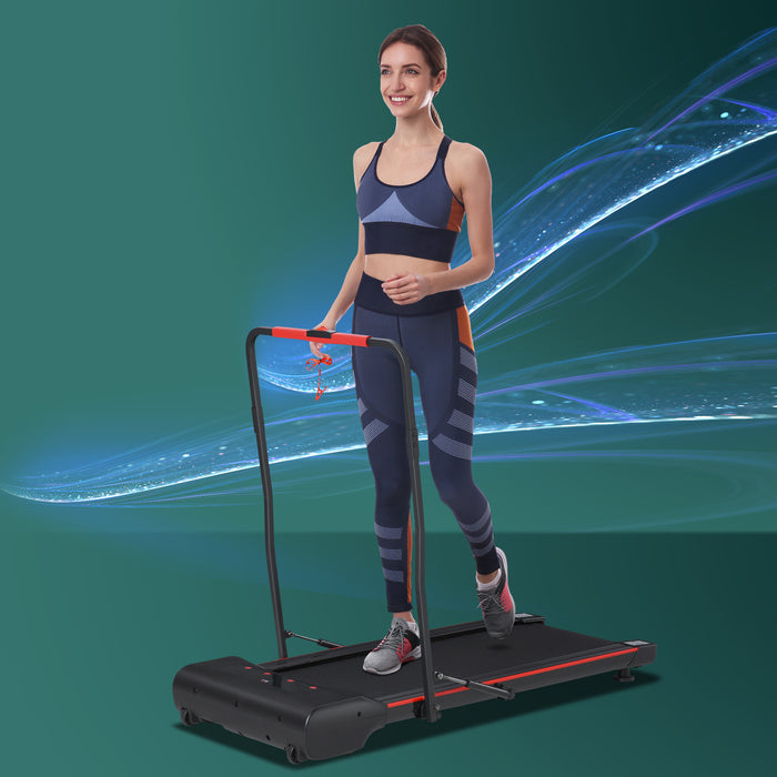 Foldable Treadmill with LED Display - Remote-Controlled Walking/Jogging Fitness Machine - Ideal for Home and Office Exercise