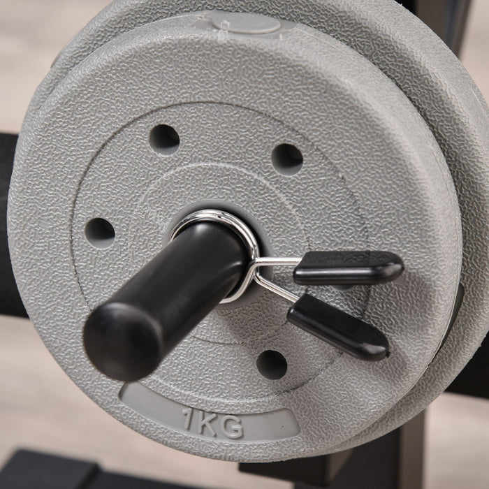 Multifunctional Adjustable Weight Bench - Leg Developer and Barbell Rack Included for Weightlifting and Strength Training - Ideal Home Gym Equipment for Fitness Enthusiasts