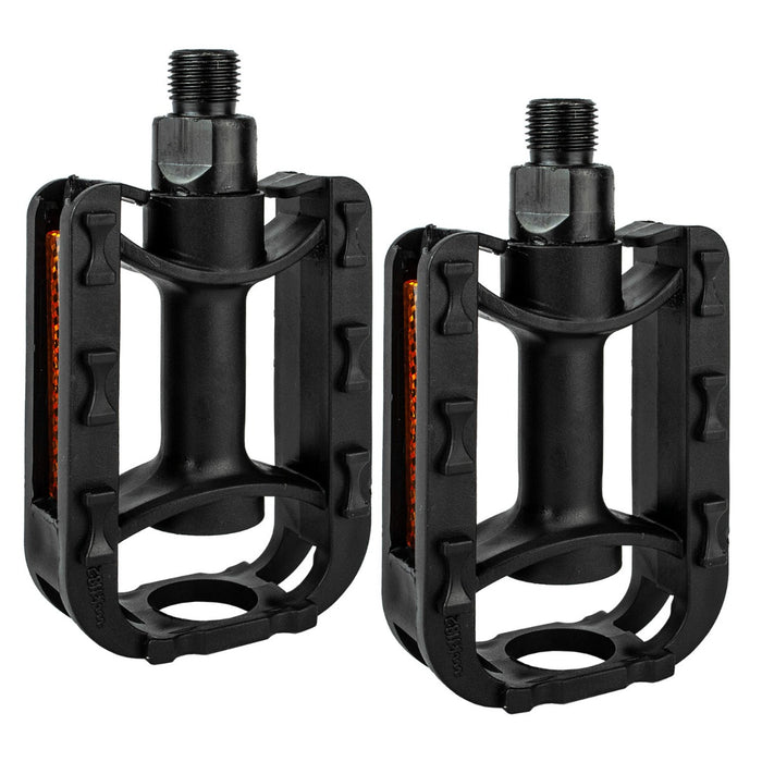 Kids Cycling Accessories - Durable Black Bike Pedals for Children's Bicycles - Enhanced Grip for Safer Riding