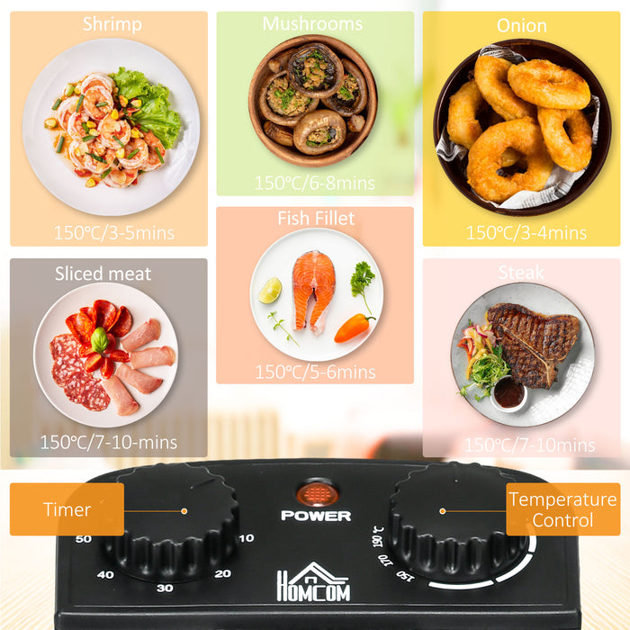 2000W Stainless Steel Deep Fat Fryer - 3L Capacity with Adjustable Temperature, 60-Min Timer & Viewing Window - Ideal for Homemade Crispy Foods with Safety Cut-Out Feature