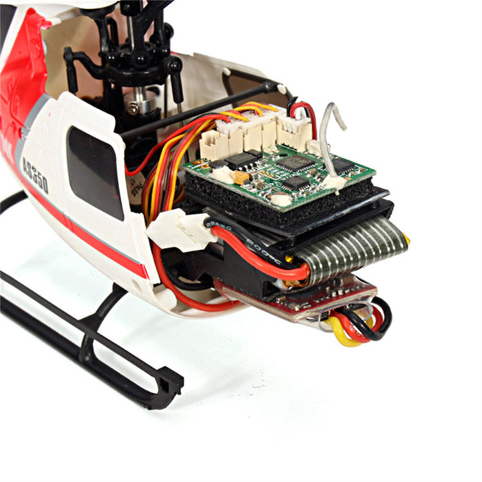 XK K123 6CH AS350 - Brushless Scale RC Helicopter BNF/RTF Mode 2 - Perfect for Remote Control Enthusiasts