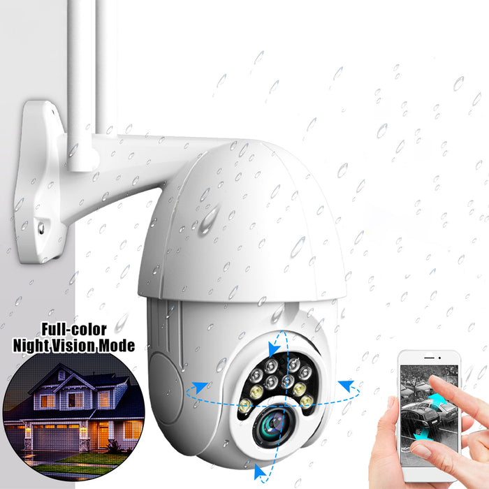 GUUDGO 10LED 5X Zoom HD 2MP - IP Security Camera WiFi Wireless 1080P Outdoor PTZ Waterproof Night Vision ONVIF - Ideal for Home Surveillance and Safety