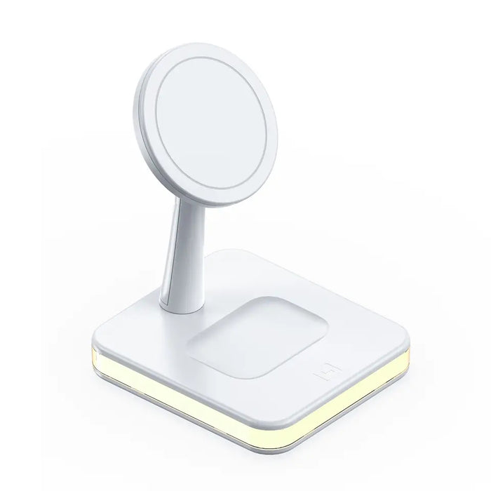 30W 4-in-1 Wireless Charger Lamp - Magnetic Fast Charging Dock for iPhone 12, 13, 14 Pro Max Mini, Apple Watch, AirPods - Perfect for Tech-Savvy Apple Users