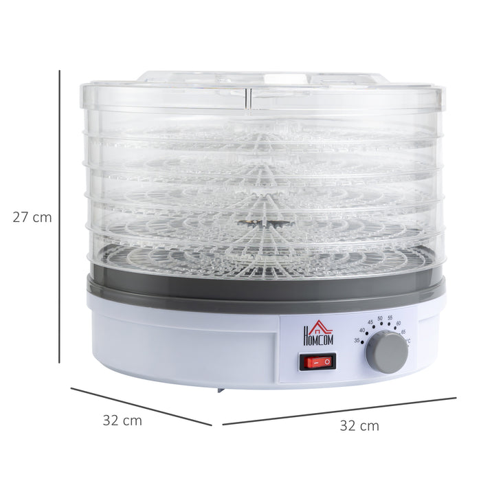 245W Electric Food Dehydrator - 5-Tier Dryer Machine with Adjustable Temperature Control for Various Foods - Ideal for Making Dried Fruits, Jerky, Veggies, Meats, and Pet Snacks