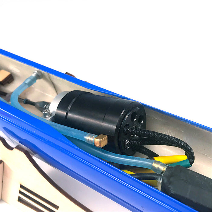 TFL 1128 Blue Arrow - 615mm Glassfiber Brushless Electric RC Boat with 2958 3300KV Motor and 125A ESC - Ideal for High-Speed Racing Enthusiasts