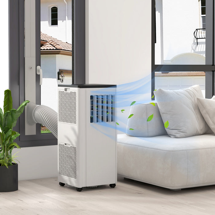 9000 BTU Portable AC - Smart WiFi Air Conditioner with Dehumidifier & Fan, 24-Hour Timer, 20m² Coverage, Includes Window Kit - Ideal for Home & Office Comfort