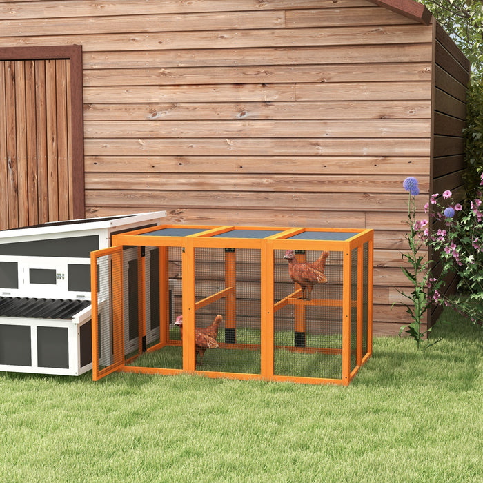 Combinable Wooden Chicken Coop - Sturdy Outdoor Hen House with Nesting Box - Perfect for 1-3 Chickens