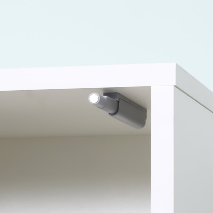Tall Mirrored Bathroom Cabinet - Floor-Standing Storage Cupboard with Adjustable Shelf - Space-Saving Solution for Bathroom Organization