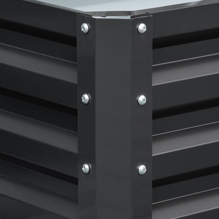 Galvanized Raised Garden Beds - Durable Outdoor Herb & Vegetable Planters - Perfect for Patio, Backyard, and Balcony Gardening