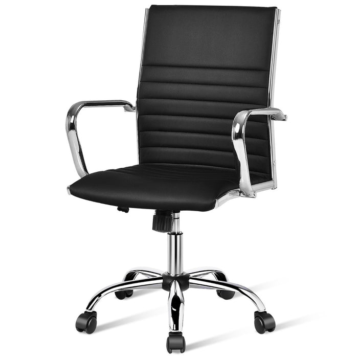 Titan Adjustable High-Back Office Chair in Black - Rolling, Swivel Function, Home Office Use - Ideal for Extended Work Hours, Provides Superior Comfort for Home Workers