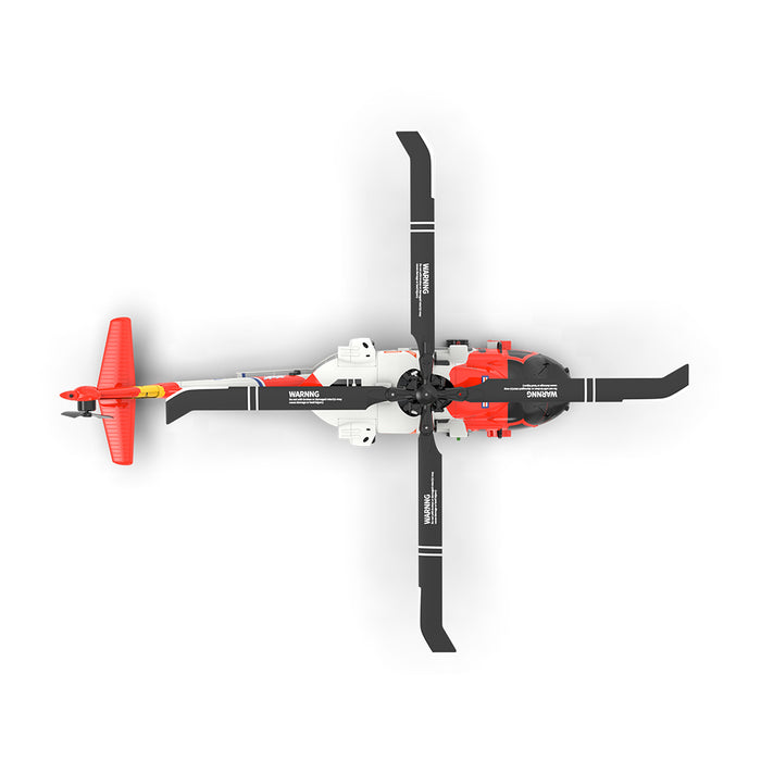 YXZNRC F09-S - 2.4G 6CH 6-Axis Gyro GPS Optical Flow 5.8G FPV Camera 1:47 Scale Flybarless RC Helicopter - Dual Brushless Motor for Enhanced Flight Stability