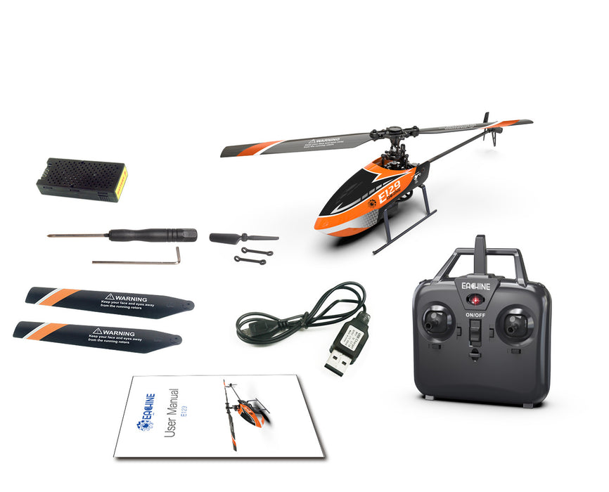 Eachine E129 Helicopter - 2.4G 4CH 6-Axis Gyro with Altitude Hold, Flybarless RC - Ideal for RTF Enthusiasts