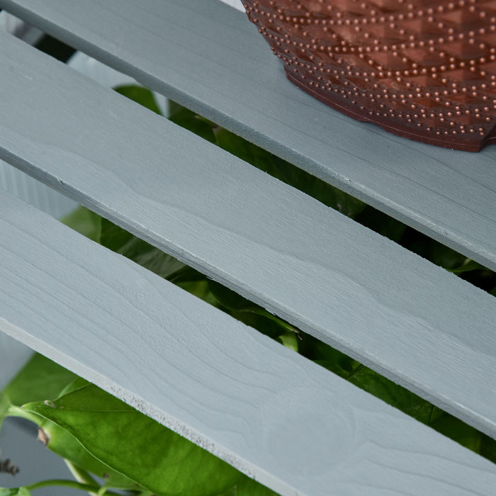 3-Tier Wooden Cold Frame Grow House - Polycarbonate Greenhouse with Adjustable Shelves and Double Doors, 80 x 47 x 138cm in Grey - Ideal for Season Extension and Plant Protection