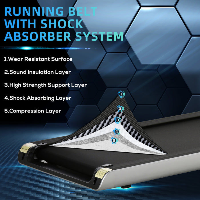 Electric Treadmill with 15km/h Max Speed - 6-Level Quick Adjust, Foldable Design, LED Display, USB & Accessories Holder - Ideal for Home Cardio Workouts in Silver