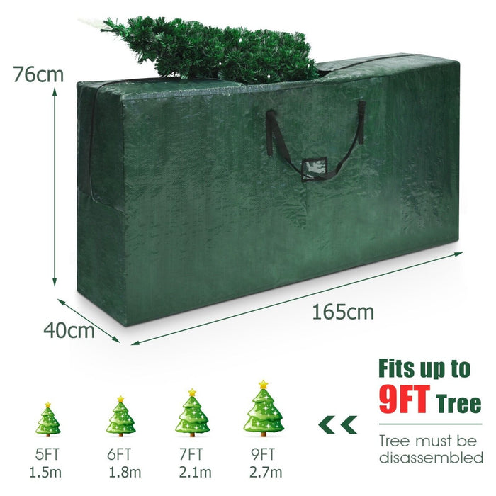 Holiday Treasures - Durable Christmas Tree Storage Bag with Strong Handles - Ideal for Simplified Holiday Decorations Organization