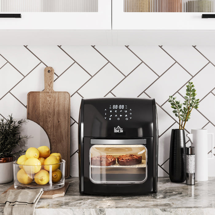 12L 8-in-1 Digital Air Fryer Oven - Versatile Cooking with Fry, Roast, Broil, Bake, Dehydrate Functions, Rapid Air Technology - Ideal for Health-Conscious Home Chefs and Busy Households