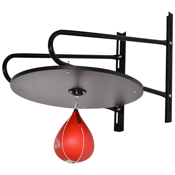Pear Fast Boxing Set - Complete Wall-Mounted Punching Bag Kit with Platform, Pump & Accessories - Ideal for Home Gym & Fitness Training