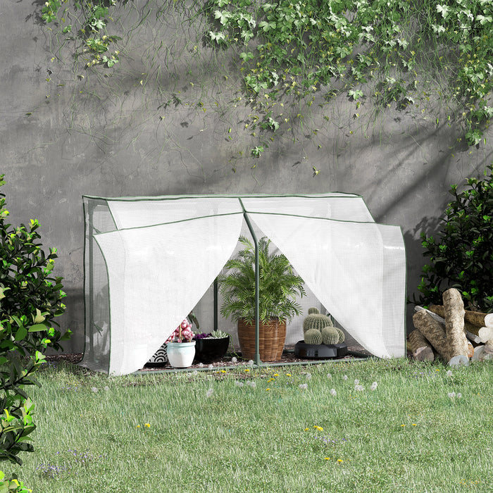 Portable Mini Greenhouse - Outdoor & Indoor Growhouse with Zipper Access, 120x45x70cm - Ideal for Plant Growth and Protection