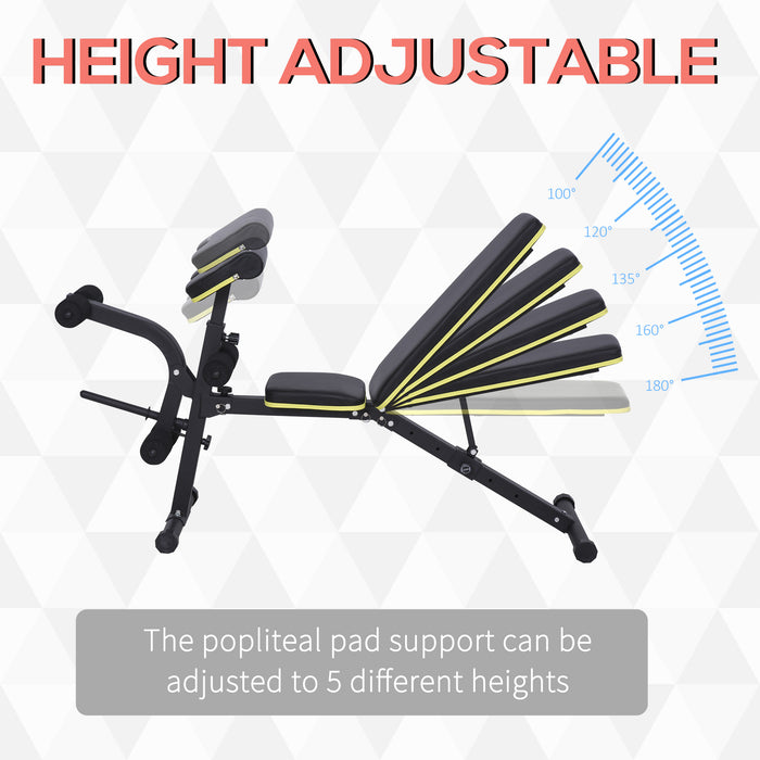 Adjustable Multi-Functional Dumbbell Bench - Home Gym Sit-Up Stand with Variable Seat & Back Positions - Ideal for Strength Training and Core Workouts