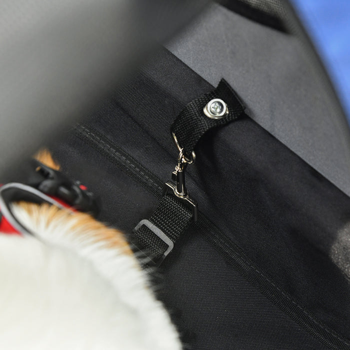 Pet Bicycle Trailer for Dogs and Cats - Foldable Carrier with Suspension, Blue - Ideal for Active Pet Owners