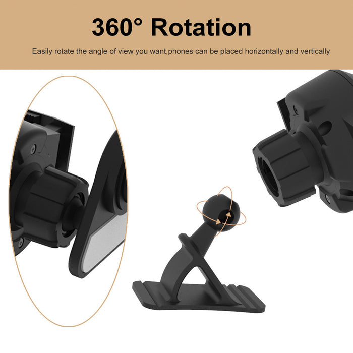 Auto-Lock Phone Holder Stand Bracket - 360° Rotation for Car Dashboard and Air Vent, Compatible with iPhone 12, XS, 11 Pro, POCO X3 NFC - Ideal for Hands-Free Mobile Phone Use in Vehicles
