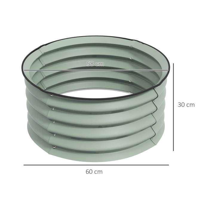 Raised Garden Bed Duo - Metal Planter Boxes with Safety Edging & Easy Assembly - Ideal for Home Gardening & Outdoor Decor