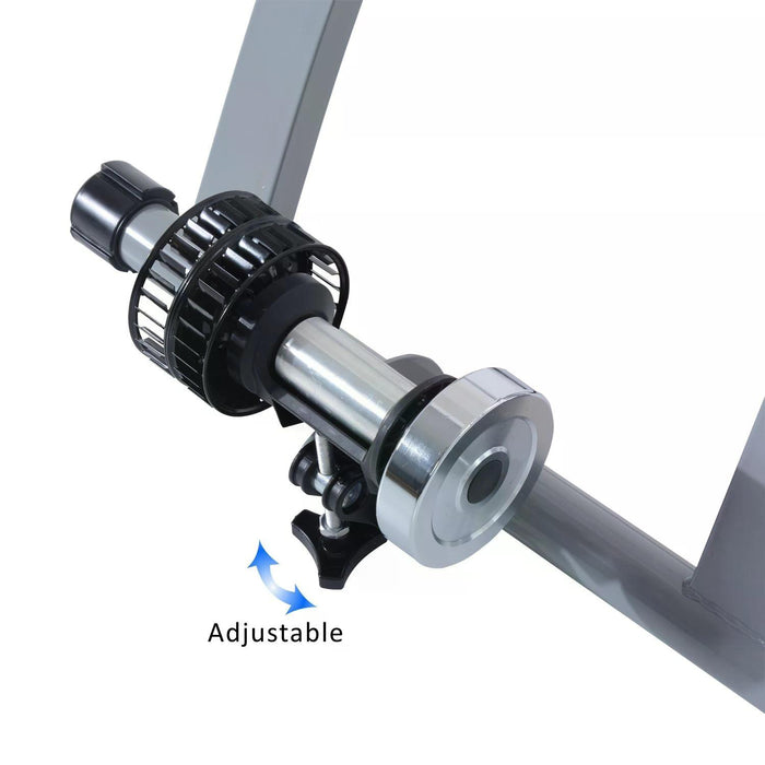 Indoor Cycling Turbo Trainer with Cyclone System - Silver - Ideal for Home Fitness and Off-Season Cyclists