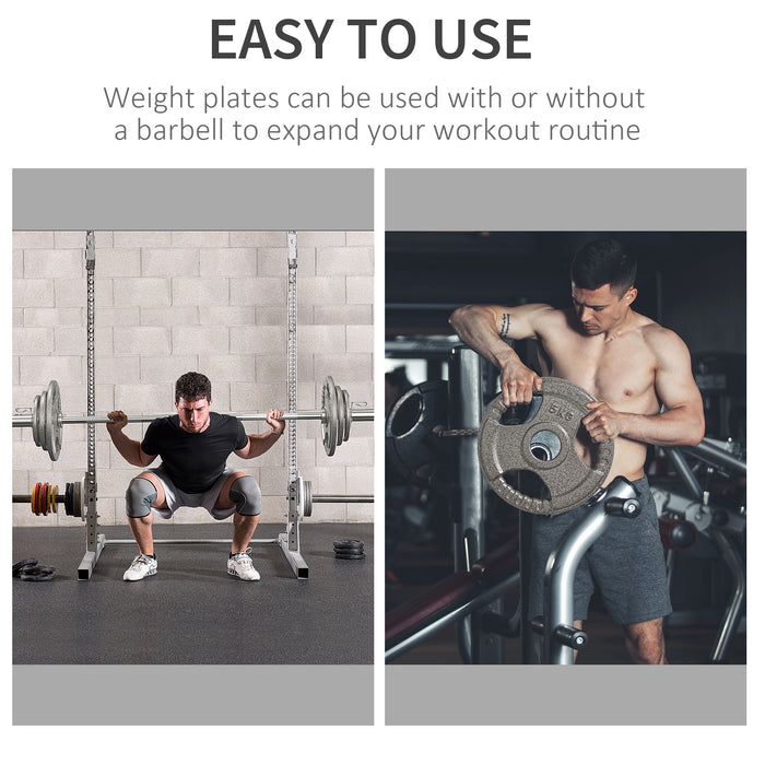 Olympic Grip Weight Plate Sets - 4 PCS for Strength Training, Crossfit & Weightlifting - Ideal Barbell Weights for Home Gym Setup