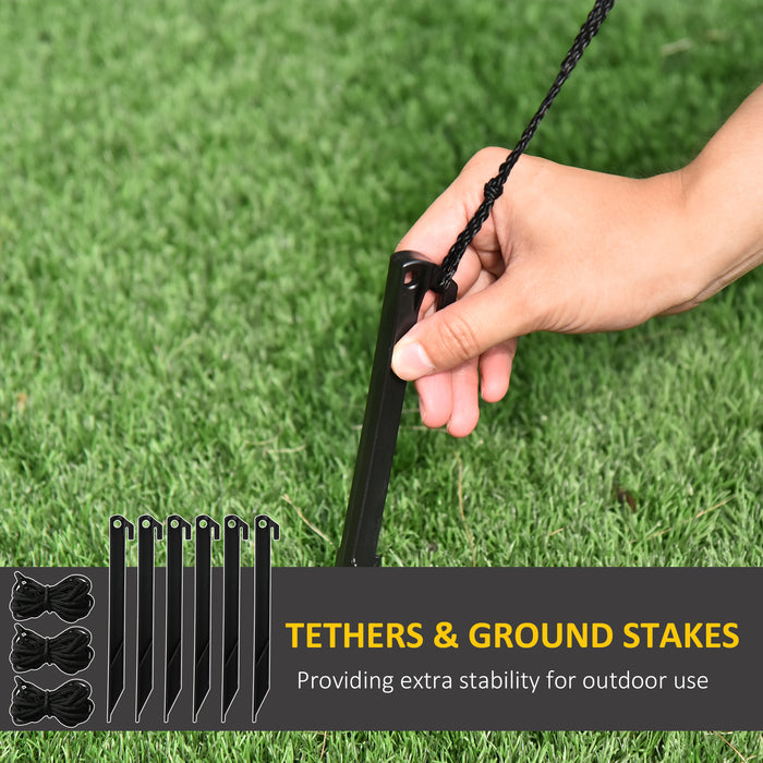 Inflatable 183cm Gingerbread Man with LED Lights - Christmas Yard Lawn Decoration - Festive Outdoor & Indoor Blow-Up Decor for Holiday Cheer