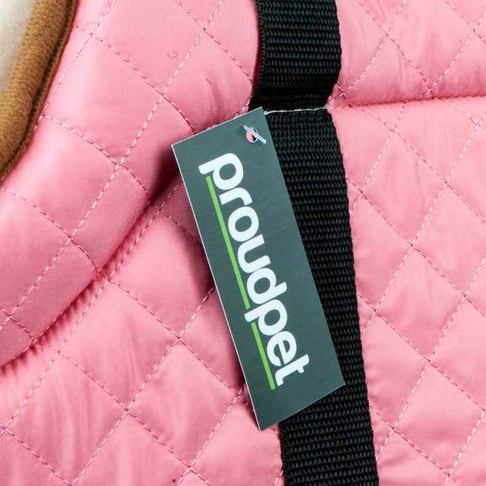Pink Quilted Dog & Cat Transport Bag - Soft-Sided, Comfort Design with Shoulder Strap - Ideal for Travel & Vet Visits