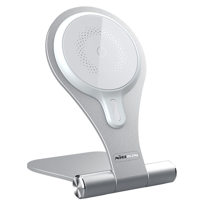 NILLKIN MagStand Model - Magnetic Fast Wireless Charger Stand Holder, 15W Power - Designed for iPhone 14 Pro Max and iPhone 13 Pro Max