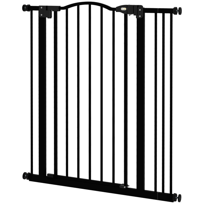 Metal Pet Safety Gate - Dog and Puppy Secure Barrier, Folding Design, Easy Installation - Ideal for Home Containment and Room Division