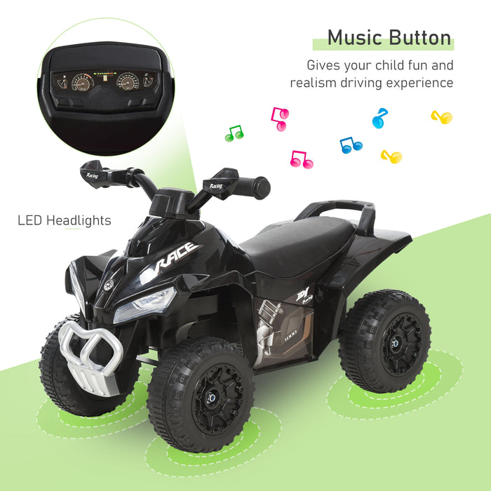 Kids Ride On Car Walker - Toddler Foot-to-Floor Slider with Music and Lights - Manual Push Along Toy for Ages 18-36 Months, Green